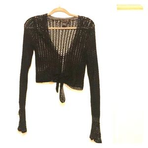 Knit cardigan with long sleeves pretty sequence